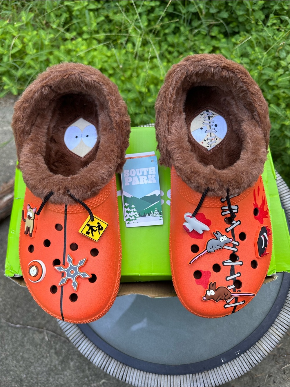 NWT. South Park Kenny Crocs lined with faux fur. Size m8/w10. EU 41-42.